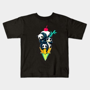 Panda Ice Cream Kids T-Shirt